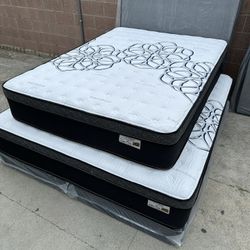 Full Size Mattress Pillow Top 12” Thick.   ➡️.   Brand New Mattress     ➡️.   Same Day Delivery.   ➡️   All Sizes Available 