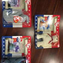 TY Beanie Baby American Trio