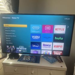 Hisense Roku Tv 43” And Magic Chef Refrigerator Room Size