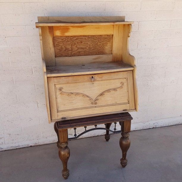 Antique Wood Desk Top - $50