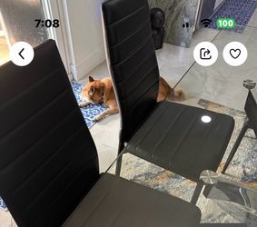 Black dining chairs