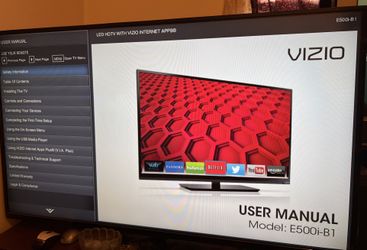 VIZIO E500i-B1 50-Inch 1080p Smart LED HDTV With Remote