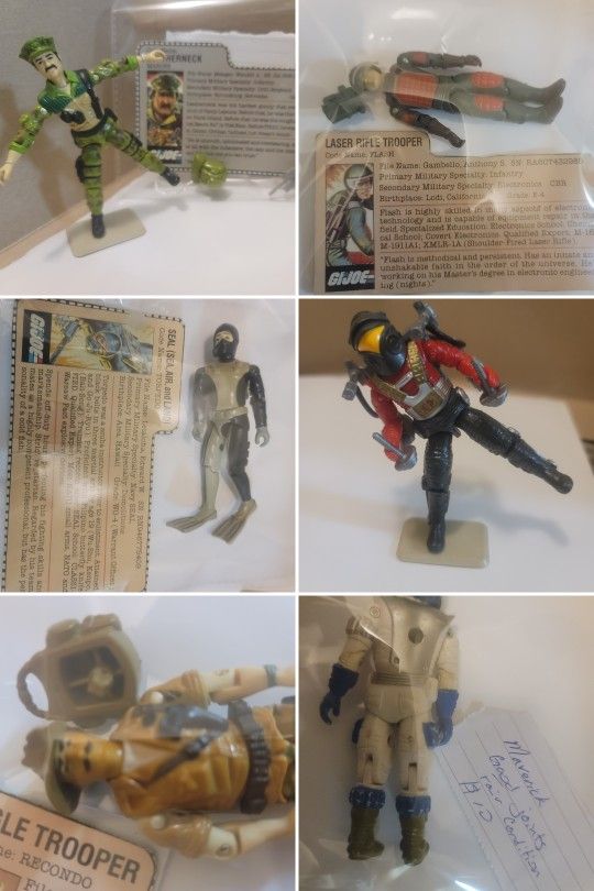 GI JOES 3.75 80s Individually For Sale