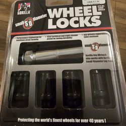 Gorilla Automotive 21631ETBC 12MMx1.50 Black Chrome Small Diameter Wheel Locks