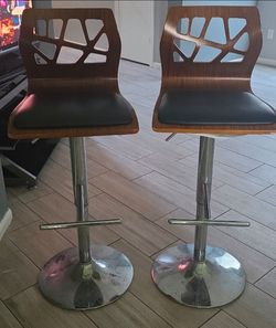 FREE-2 Modern Barstools (MUST PICK UP TODAY)