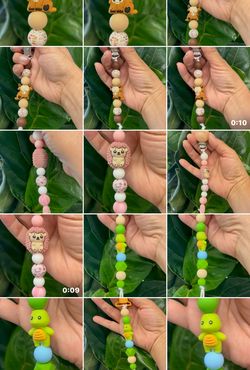 Baby pacifier clips