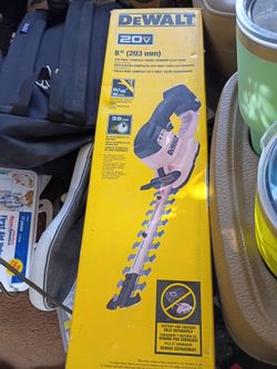 DeWalt 20 volt 8inch hedge trimmer