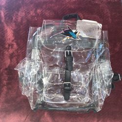 San Jose Sharks Clear Backpack