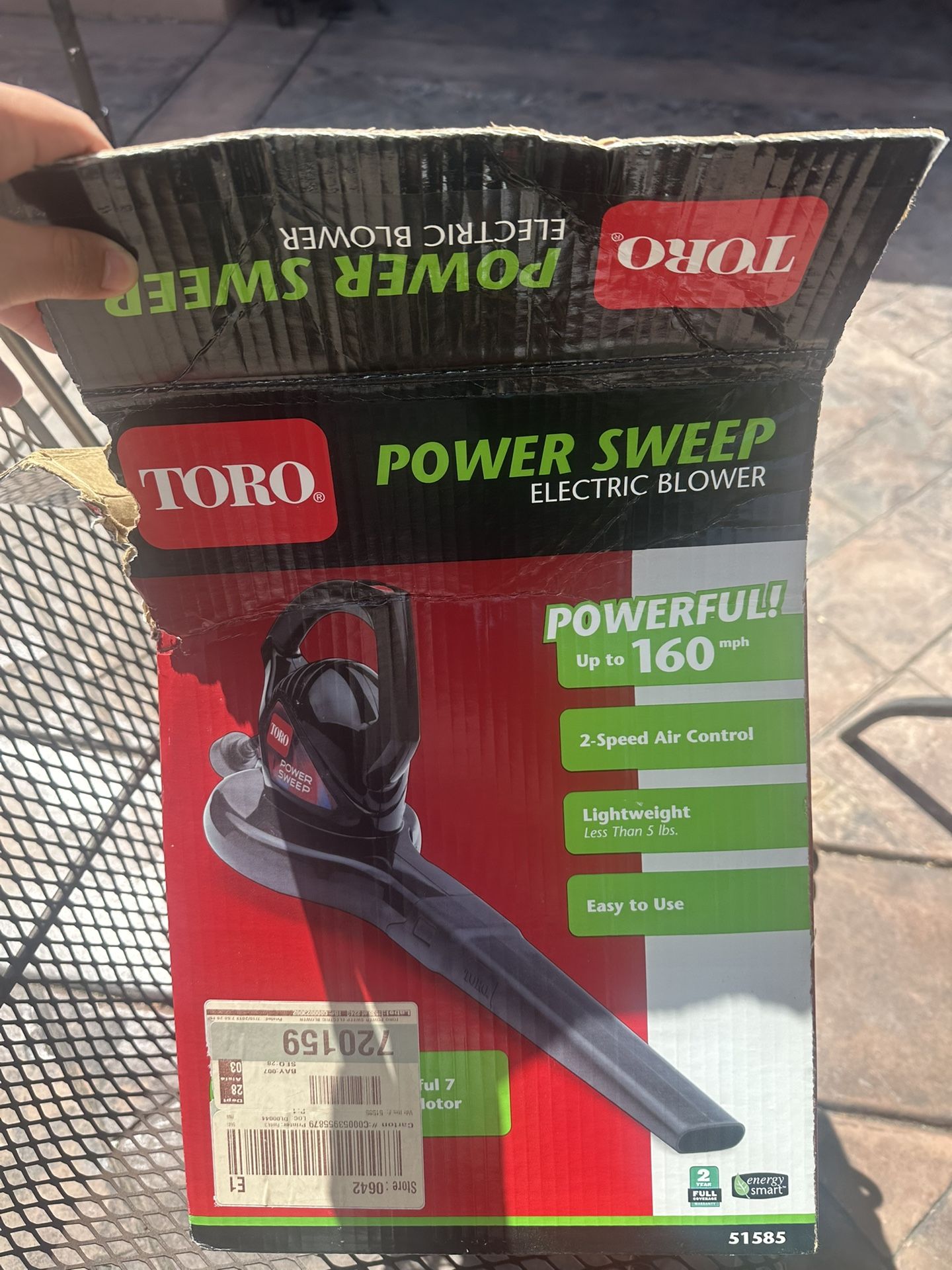 Toro Power Sweep Leaf blower