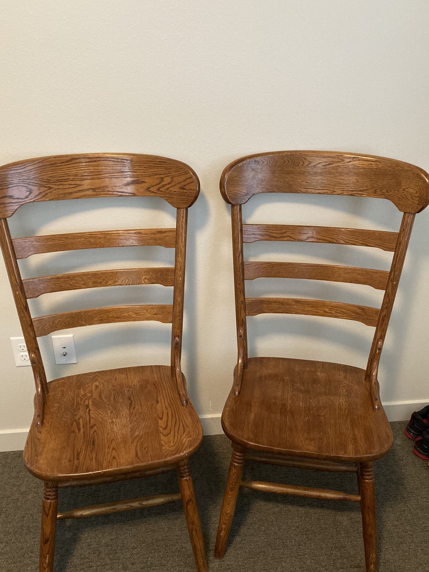 Oak Wood Chairs 