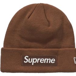 Supreme/ New Era Beanie (Dark Brown)