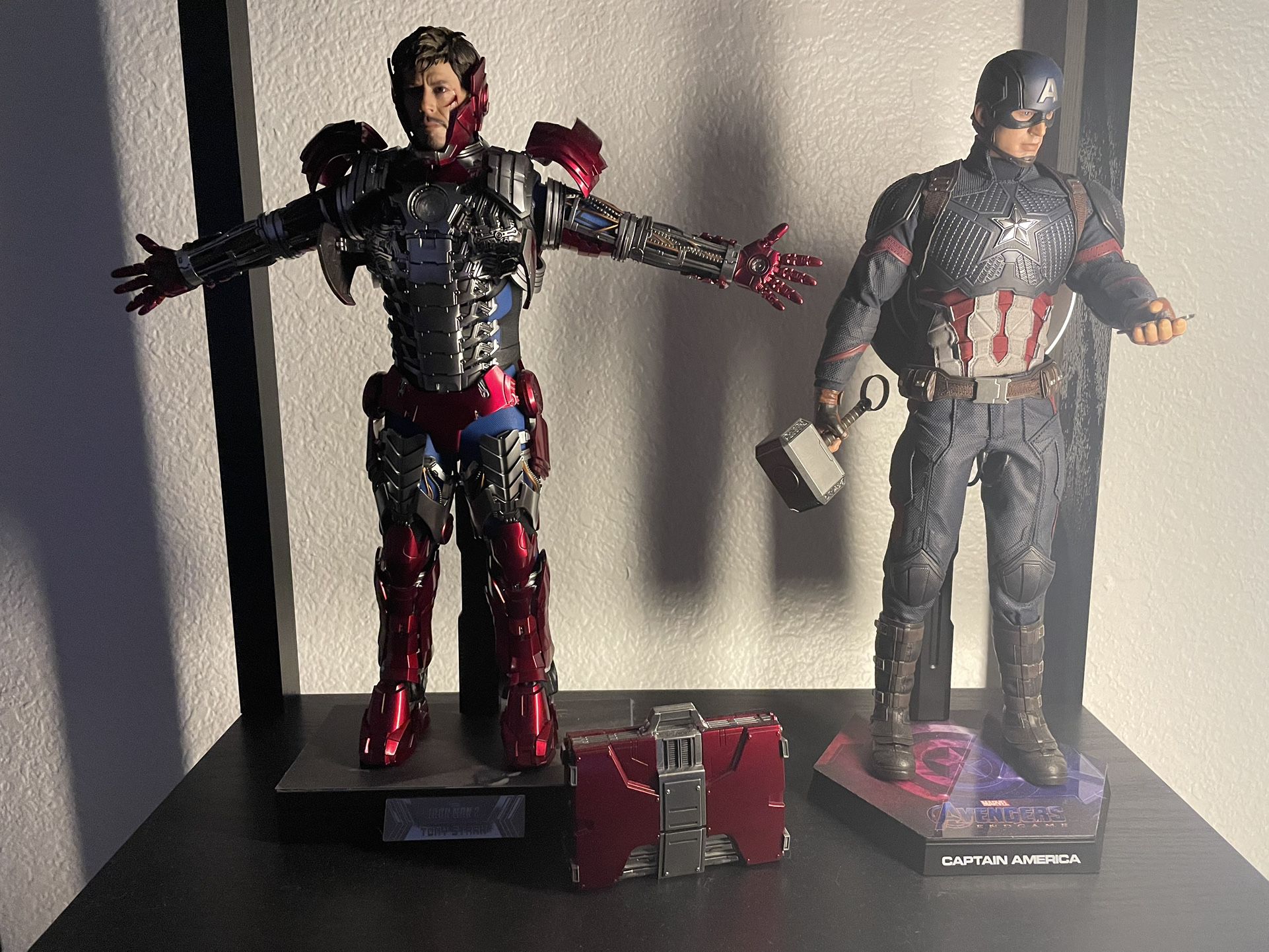Hot Toys Endgame Captain America And Mark V Suit Up Deluxe Iron Man