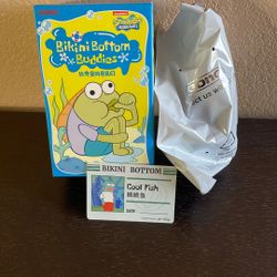 Pop Mart- Bikini Bottom Buddies Whimsical Plush-Cool Fish