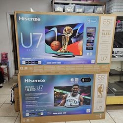 Hisense 55 Inches ULED U7 mini LED 4K SMART WIFI UHDTV ON SALE WITH WARRANTY 