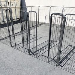(Brand New) $270 Large 10x10ft Heavy Duty 48” Tall, 16-Panels Dog Playpen Pet Exercise Fence Crate Kennel Metal 