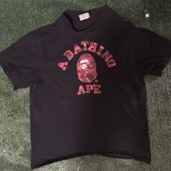 Real bape t shirt red camo