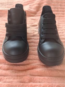 Rick Owens All Black  Ramones Low Top Sneaker
