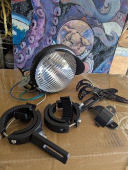 Motorbike Headlamp and Brackets