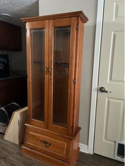 Wooden Gun Cabinet
