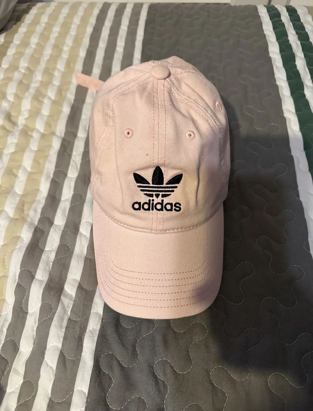 Adidas Originals Ball Cap Relaxed Adjustable Strap back Pink Hat One Size. 