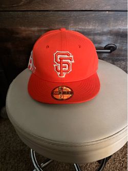 Orange San Francisco giants baseball hat