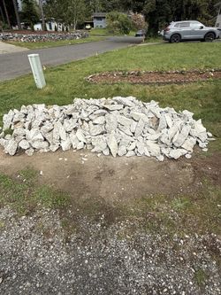 Free broken up concrete chunks