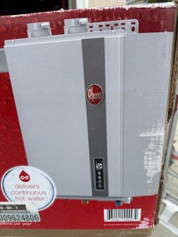 New Rheem  157k btu Tankless Water Heater GAS