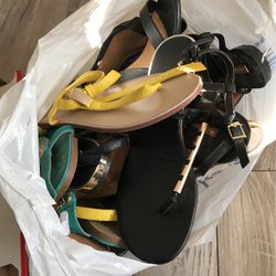 Bag of Women’s Dress Shoes and Sandals 