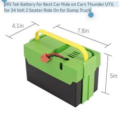 24V 7ah Battery for Best Car Ride on Cars Thunder UTV, for 24 Volt 2 Seater Ride On for Dump Truck