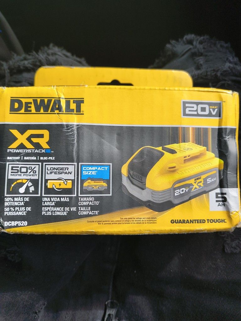 DeWalt 20vmax 5ah Xrpowerstack