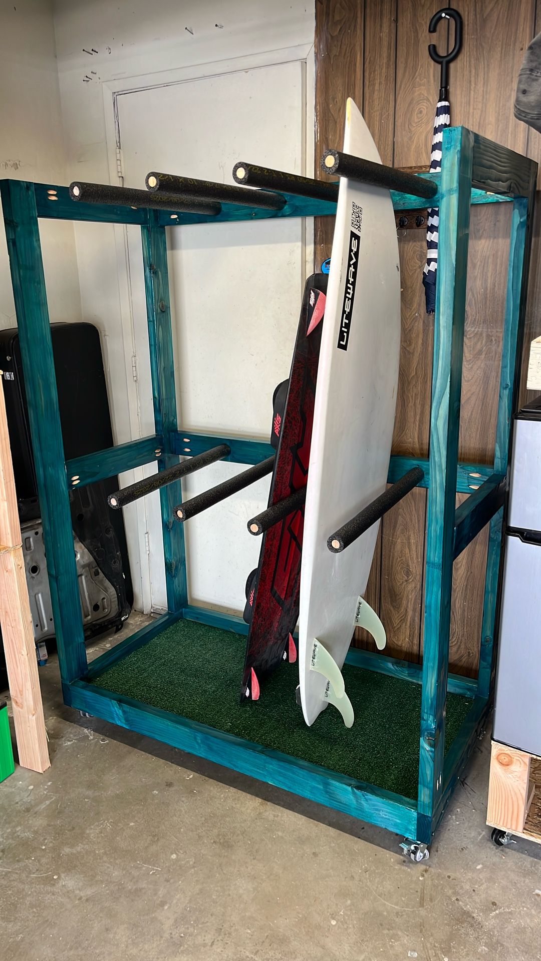 Hand Built Vertical Surfboard Rack