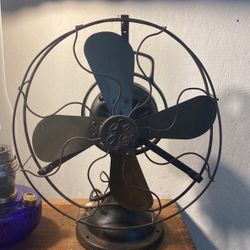 Antique GE Brass Blade Fan