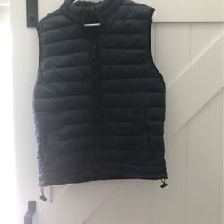 Navy Blue Puff Vest 