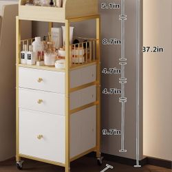Makeup Organizer Cart with Drawers X(106)