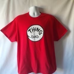 Thing Dad men's red short-sleeve t-shirt size XL 