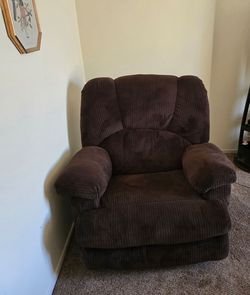 Brown recliner