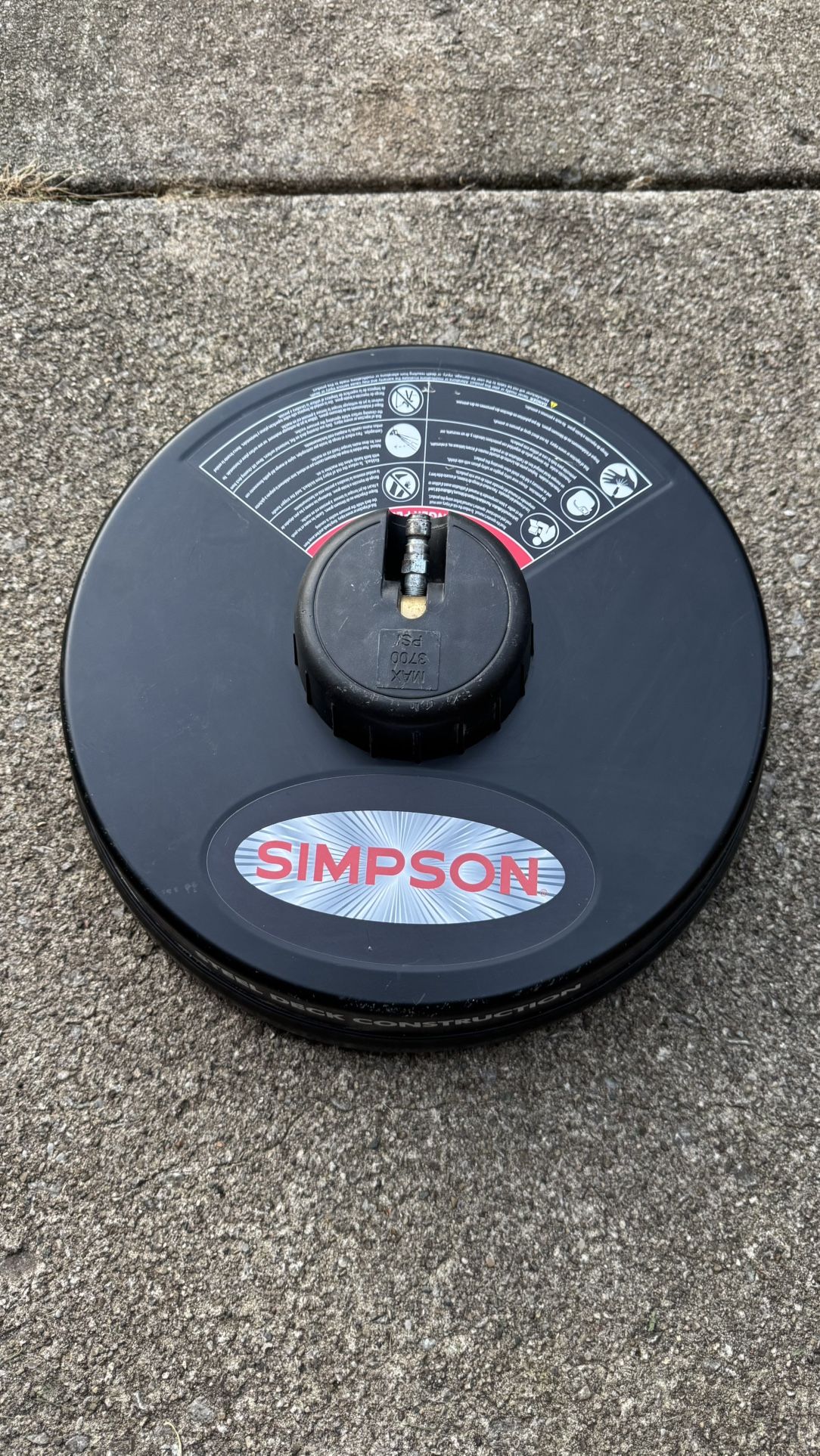 Simpson Steel Pressure Washer Surface Cleaner