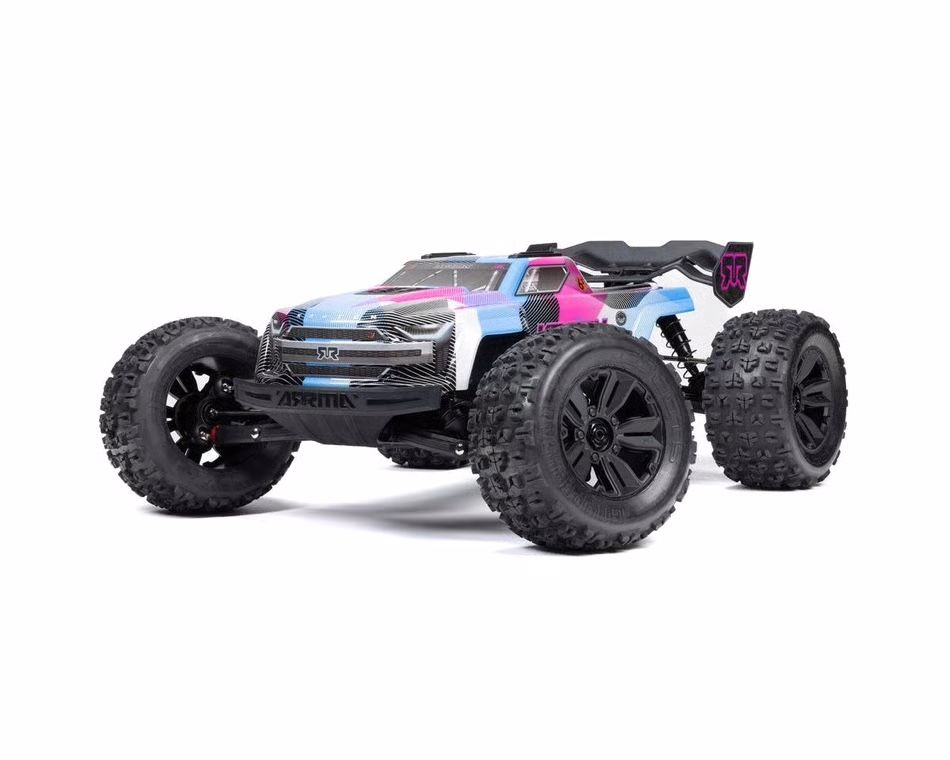 Arrma Kraton 6S BLX RTR 1/8 4WD Brushless Monster Truck (Blue/Pink) (V6) w/SLT3 2.4GHz Radio