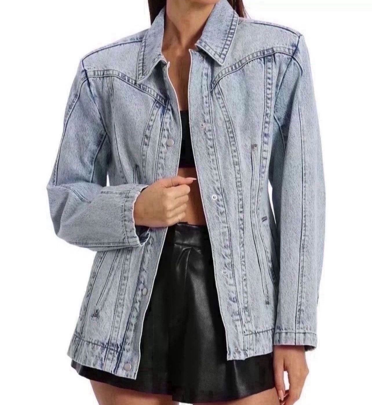 Avec Les Filles Oversized Corset Seam Jacket Size Small