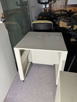 Large Metal Rolling Printer Cart Desk