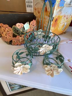 Metal Flower Baskets $3 Each All Movies $20