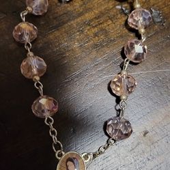 Beautiful Swarovski Crystal Rosary Bracelet