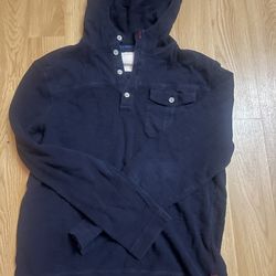 Navy Blue Banana Republic Hooded Sweatshirt
