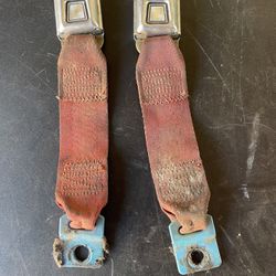 Mustang ii Red Interior Seat Belts 74/78 Model