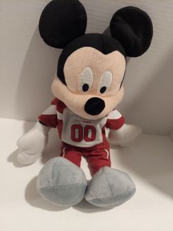 Cardinals Mickey Mouse plush red /white jersey