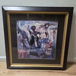 William Tolliver Jazz Musician Art Print Framed 29x29" Americana