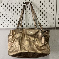 Gold Women’s Coach Bag 