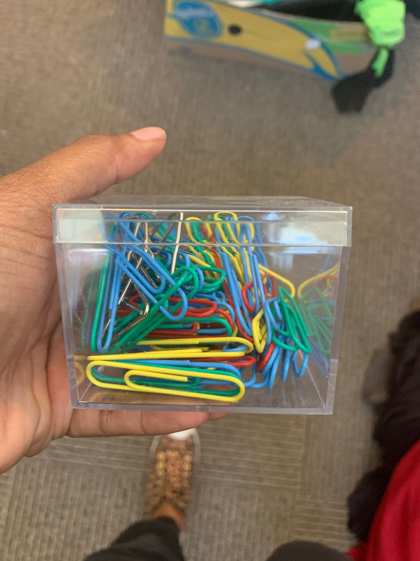 Free box of paper clips to office in need