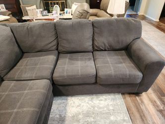 U shaped a sectional Gray/Blue
