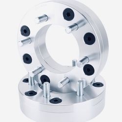 Two Chevrolet 1500 6- Lug 2” Spacers 6 x 5.5 With Bolts